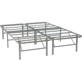 Franson Full Folding Platform Bed Frame in Dark Pewter Metal