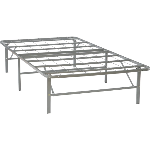 Franson Twin Folding Platform Bed Frame in Dark Pewter Metal