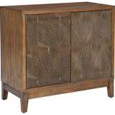 Jennison Accent Cabinet in Brown Finish Wood