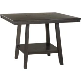 Spiva 48" Counter Dining Table w/ Lazy Susan in Grey Wood