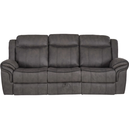Gideon Manual Recline Sofa in Stone Grey