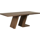 Callahan 78" Extension Dining Table in Brown