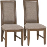 Callahan Dining Chair in Brown (Set of 2)