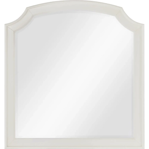 Nori Mirror in Antique White Wood