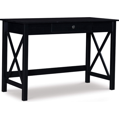 Davis Laptop Desk in Black Finish Wood