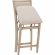 Keira Folding Counter Stool in Grey Wash & Cream Fabric