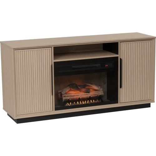 Arthur Electric Fireplace in Golden Oak Finish