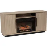 Arthur Electric Fireplace in Golden Oak Finish