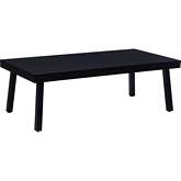 Holland Outdoor Coffee Table in Black Aluminum