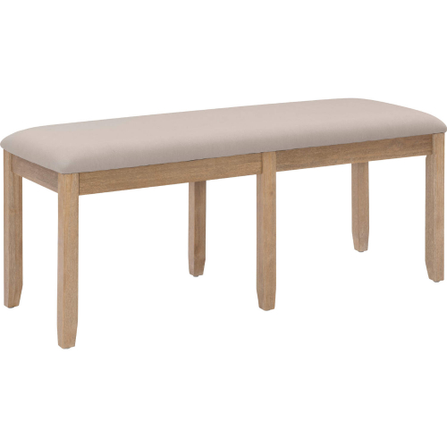 Jorissen Backless Dining Bench in Gray Wash