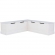 Tobin Backless Breakfast Nook Dining Bench in White