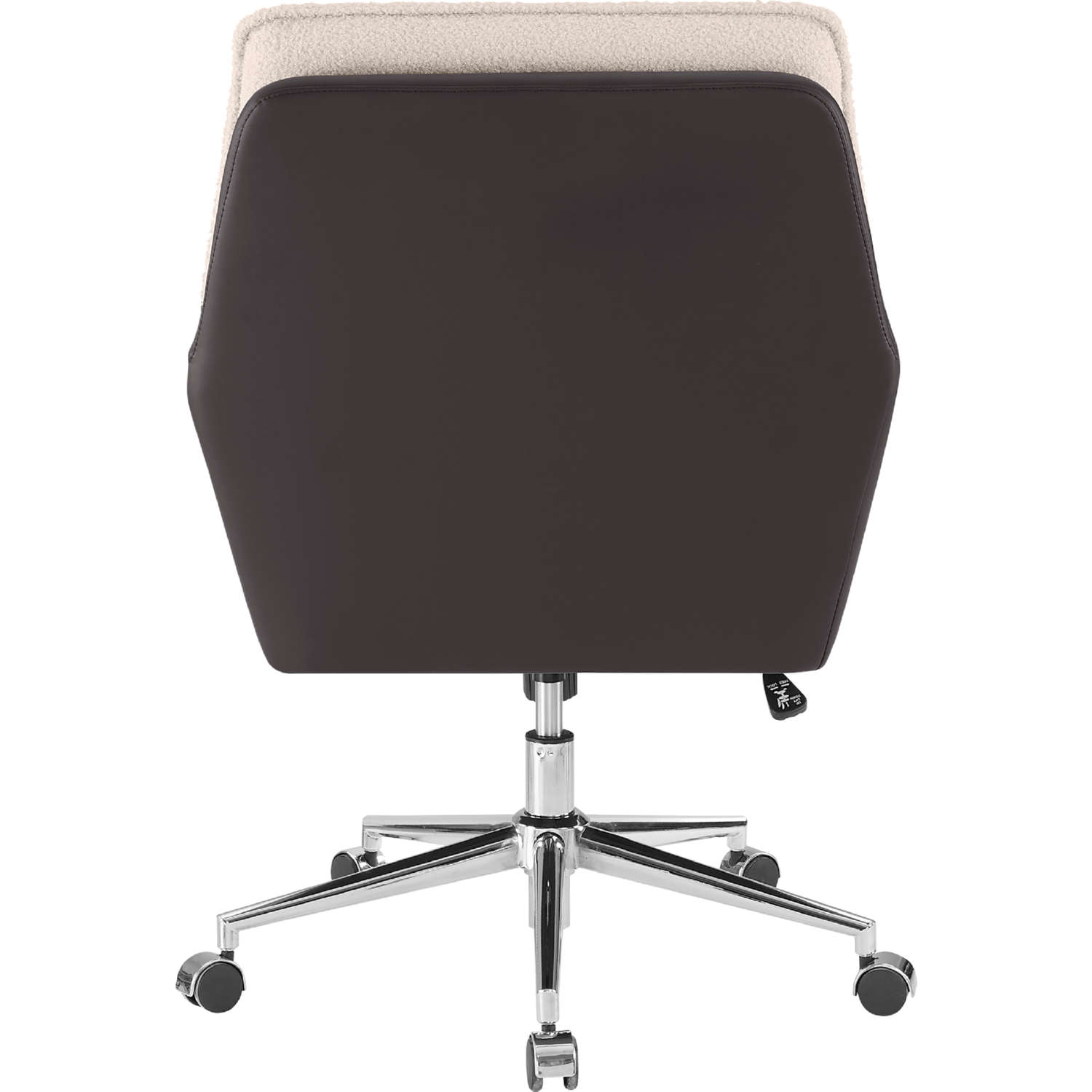Linon Sherpa Office Chair Cover Linon OC131BRNNAT01U Mabry Swivel