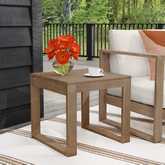 Silas Side Table in Brushed Natural Eucalyptus