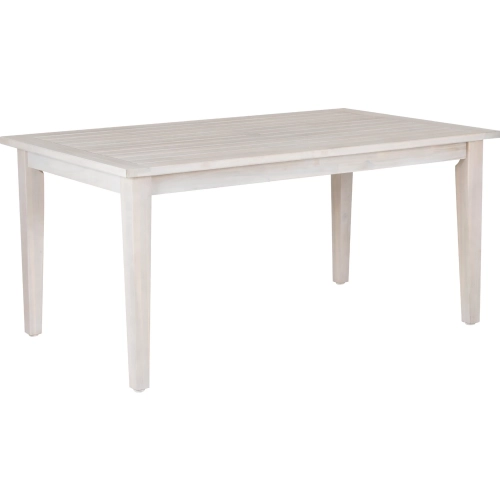 Teagon Outdoor 64" Dining Table in Natural Wood