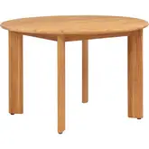 Lukas Outdoor 46" Round Dining Table in Teak Wood