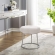 Seraphina Vanity Stool in Sherpa Fabric & Silver
