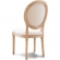 Avalon Oval Back Dining Chair in Tural Linen Fabric & Wood (Set of 2)