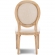Avalon Oval Back Dining Chair in Tural Linen Fabric & Wood (Set of 2)