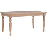 Avalon 59" Dining Table in Light Natural Brown Wood