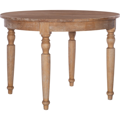 Avalon 42" Round Dining Table in Light Natural Brown Wood