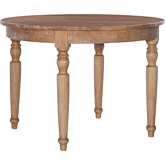Avalon 42" Round Dining Table in Light Natural Brown Wood
