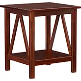 Titian End Table in Antique Tobacco Wood