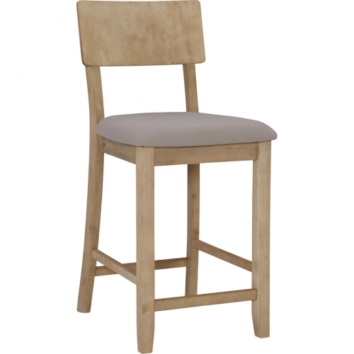 Jordan 24" Counter Stool in Gray Wash Wood