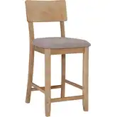 Jordan 24" Counter Stool in Gray Wash Wood