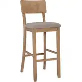 Jordan 30" Bar Stool in Gray Wash Wood