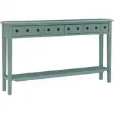 Sadie 63" Console Table in Glazed Teal Blue