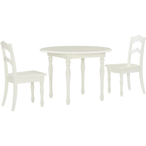 Torri Youth Table & 2 Chairs Set in Vanilla