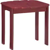 Adirondack Outdoor End Table in Red Wood