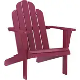 Adirondack Outdoor Chair in Red Wood