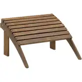 Adirondack Outdoor Ottoman in Acorn Wood
