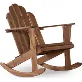 Adirondack Outdoor Rocker in Acorn Wood