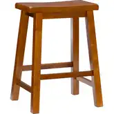 Honey Brown Counter Height Stool with 24" Seat Height