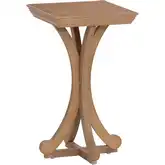 Deacon Accent Side Table in Natural Brown Wood