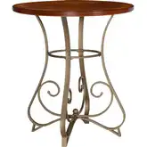 Hamilton 36" Pub Height Dining Table in Brushed Cherry & Metal