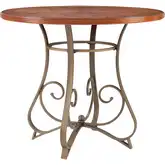 Hamilton 42" Counter Dining Table in Brushed Cherry & Metal