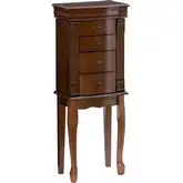 Louis Philippe Jewelry Armoire in Walnut Wood