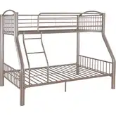 Twin over Full Pewter Bunk Bed