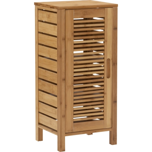 Bracken 1-Door Floor Cabinet in Natural Finish Bamboo