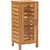 Bracken 1-Door Floor Cabinet in Natural Finish Bamboo