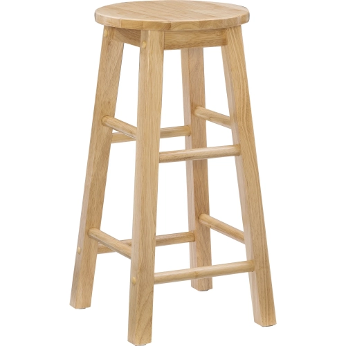 Linon 24" Counter Stool in Natural Wood