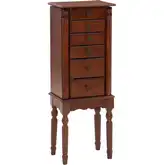 Jewelry Armoire in Deep Cherry Wood