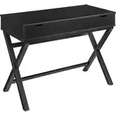Peggy Lift-Top Desk in Black Wood
