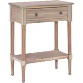 Seaboard End Accent Table in Natural Wood