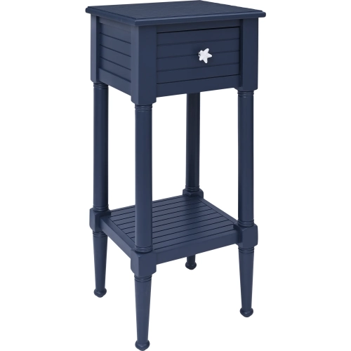 Seaboard End Table in Navy Blue Wood