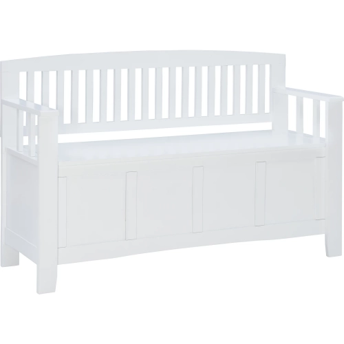 Cynthia Storage Bench in White Wood