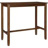 Claridge 42" Bar Height Dining Table in Rustic Brown Wood